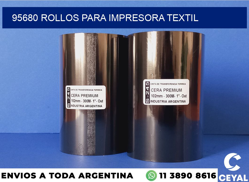 95680 rollos para impresora textil