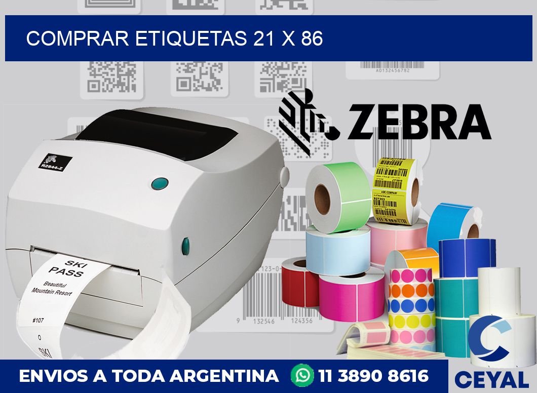 Comprar etiquetas 21 x 86