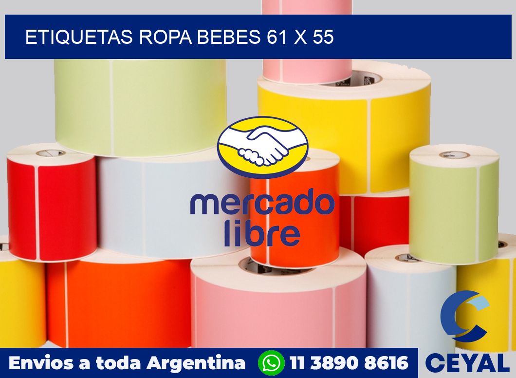 Etiquetas ropa bebes 61 x 55