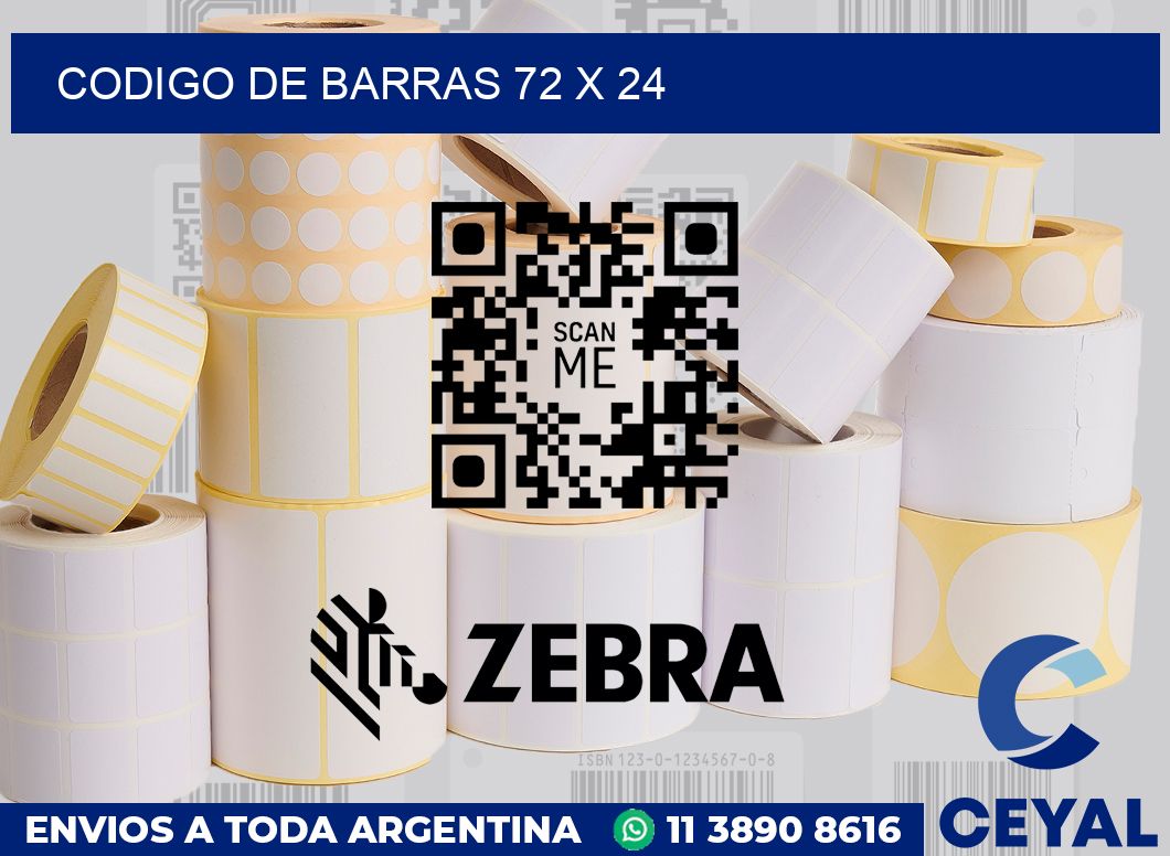 codigo de barras 72 x 24