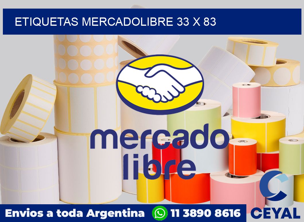 etiquetas mercadolibre 33 x 83