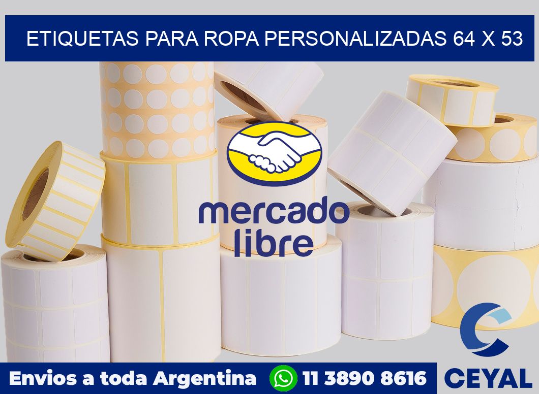 etiquetas para ropa personalizadas 64 x 53