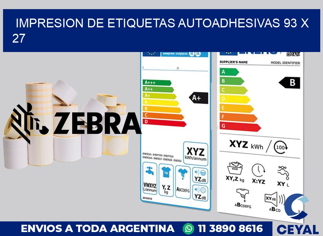 impresion de etiquetas autoadhesivas 93 x 27