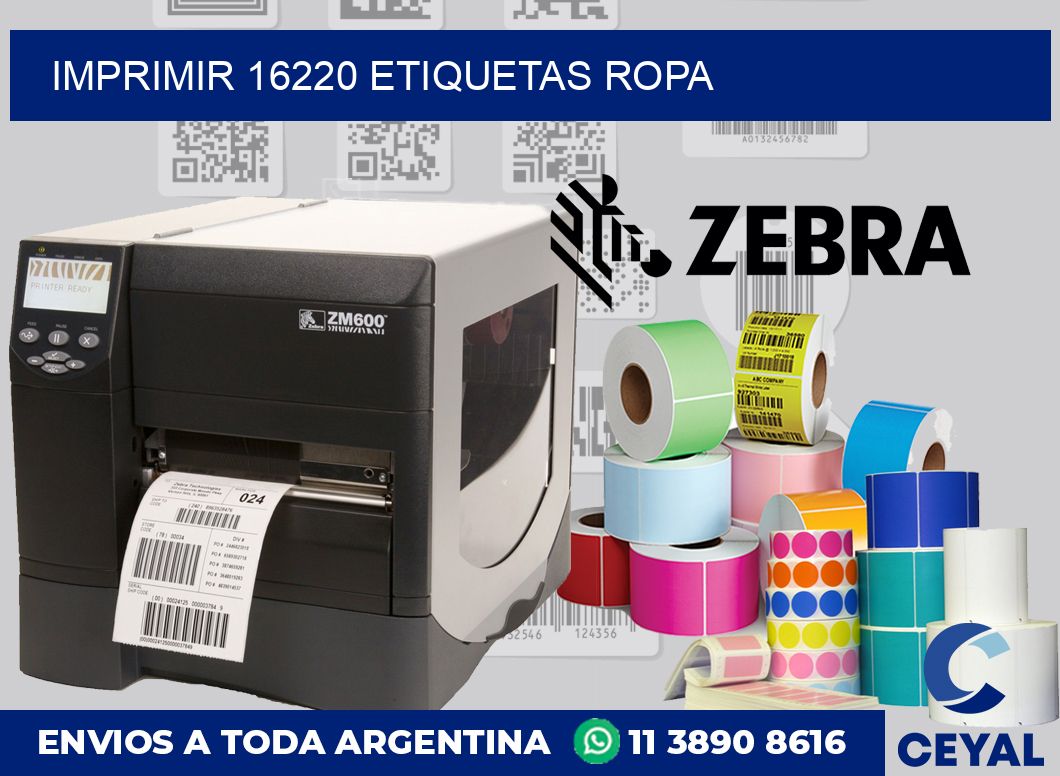 imprimir 16220 etiquetas ropa