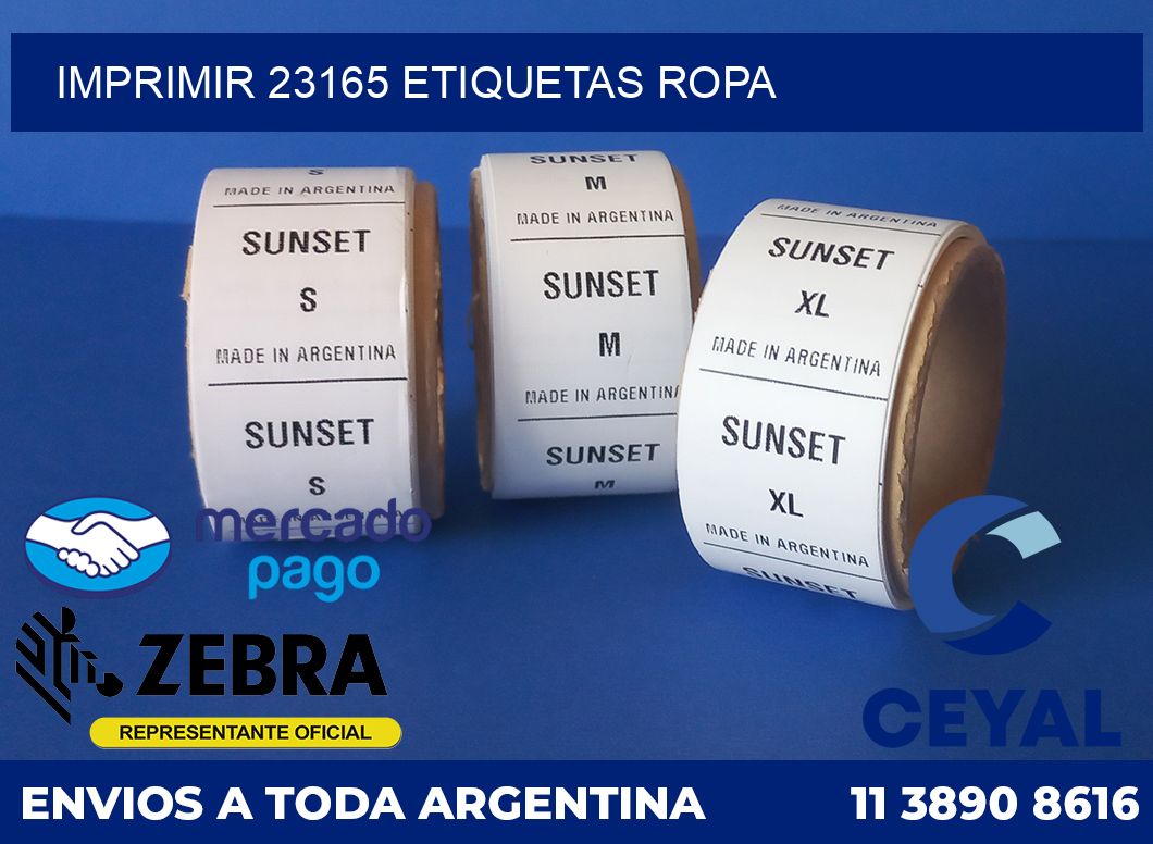 imprimir 23165 etiquetas ropa