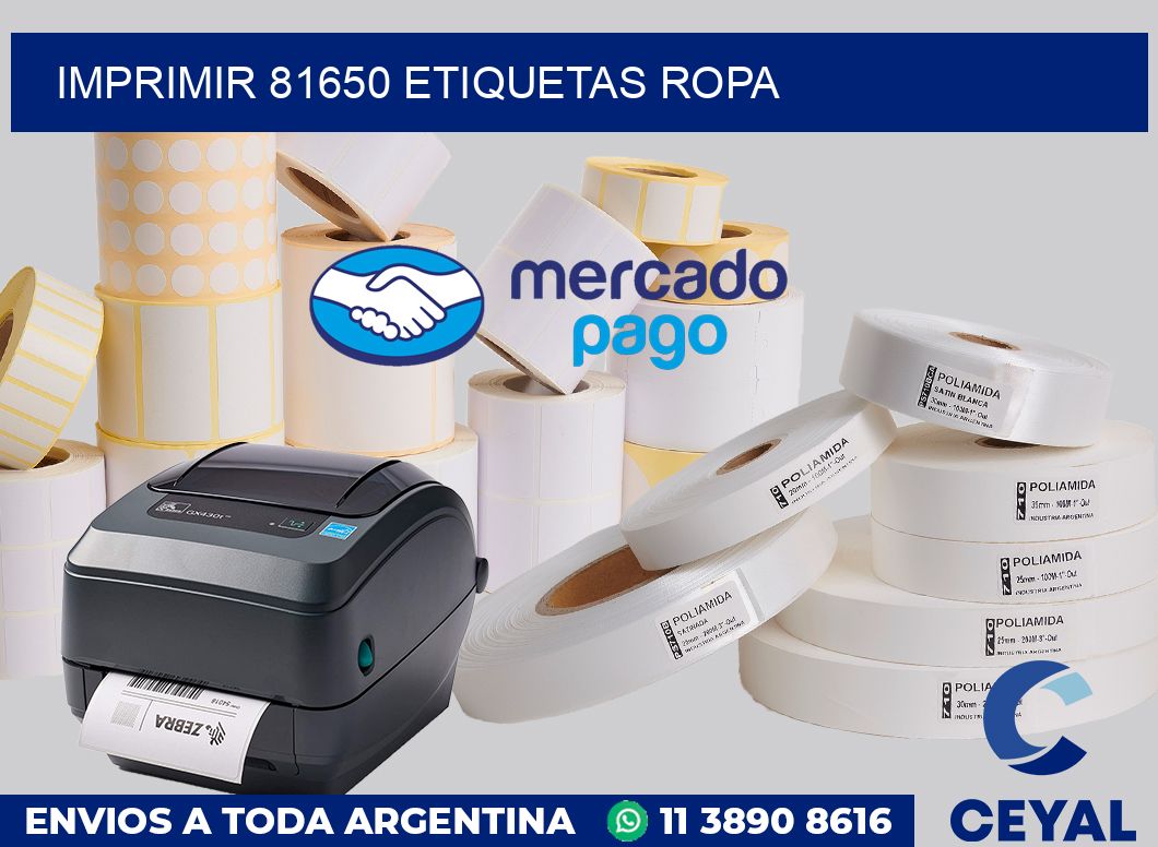 imprimir 81650 etiquetas ropa