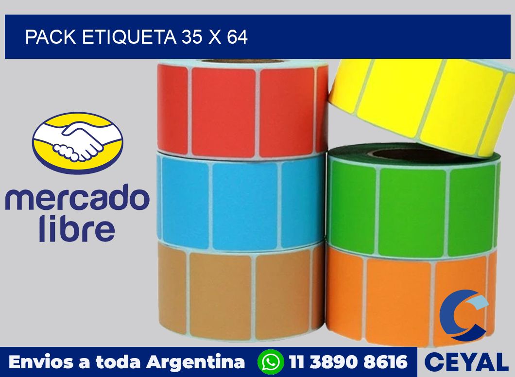 pack etiqueta 35 x 64