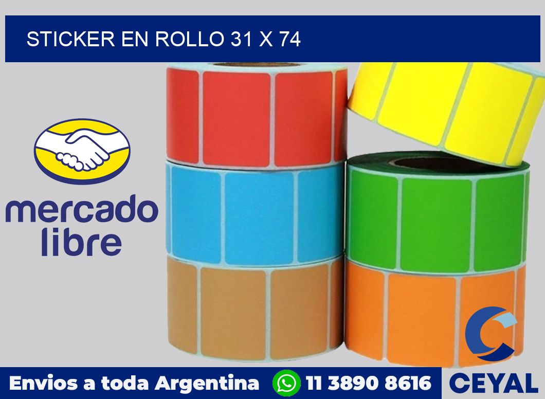 sticker en rollo 31 x 74