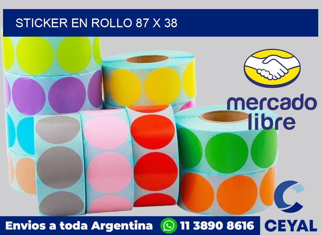 sticker en rollo 87 x 38