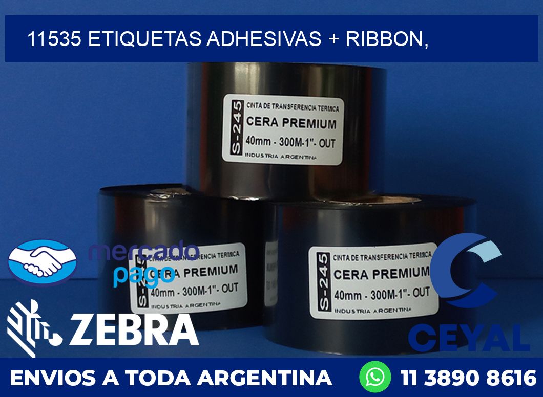 11535 ETIQUETAS ADHESIVAS + RIBBON,