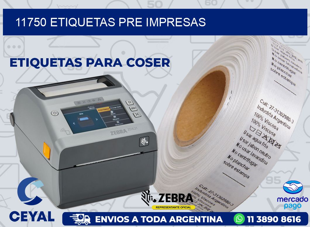 11750 ETIQUETAS PRE IMPRESAS