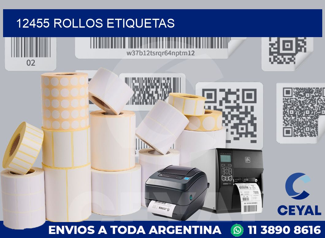 12455 ROLLOS ETIQUETAS