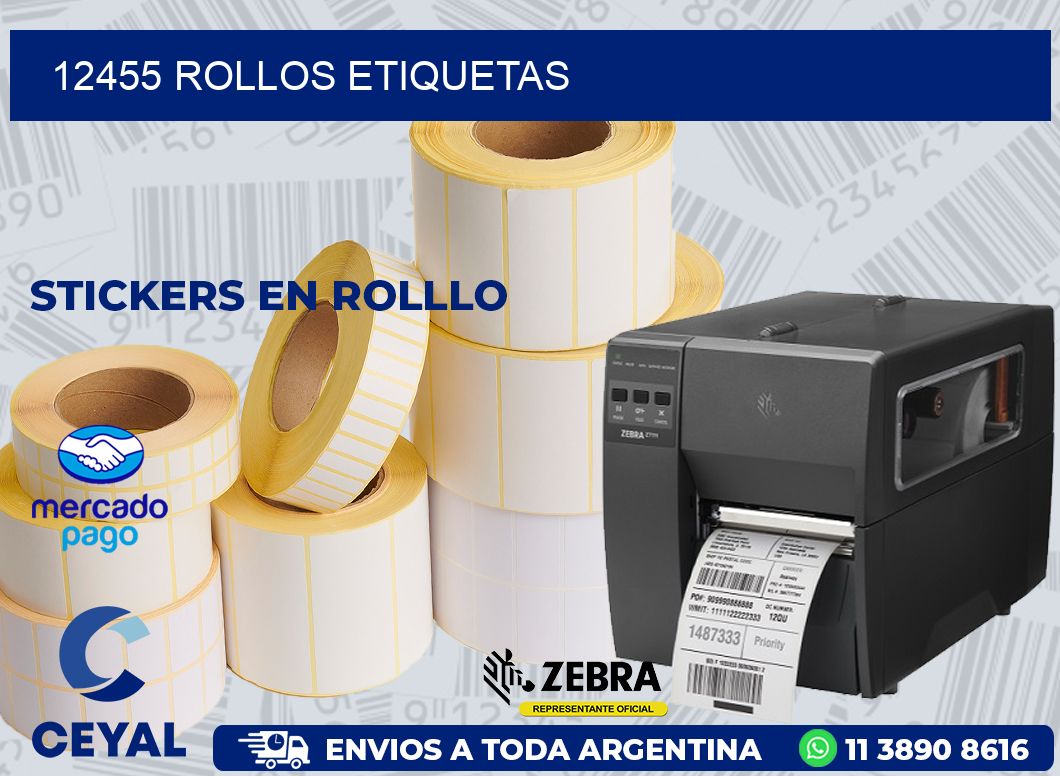 12455 ROLLOS ETIQUETAS