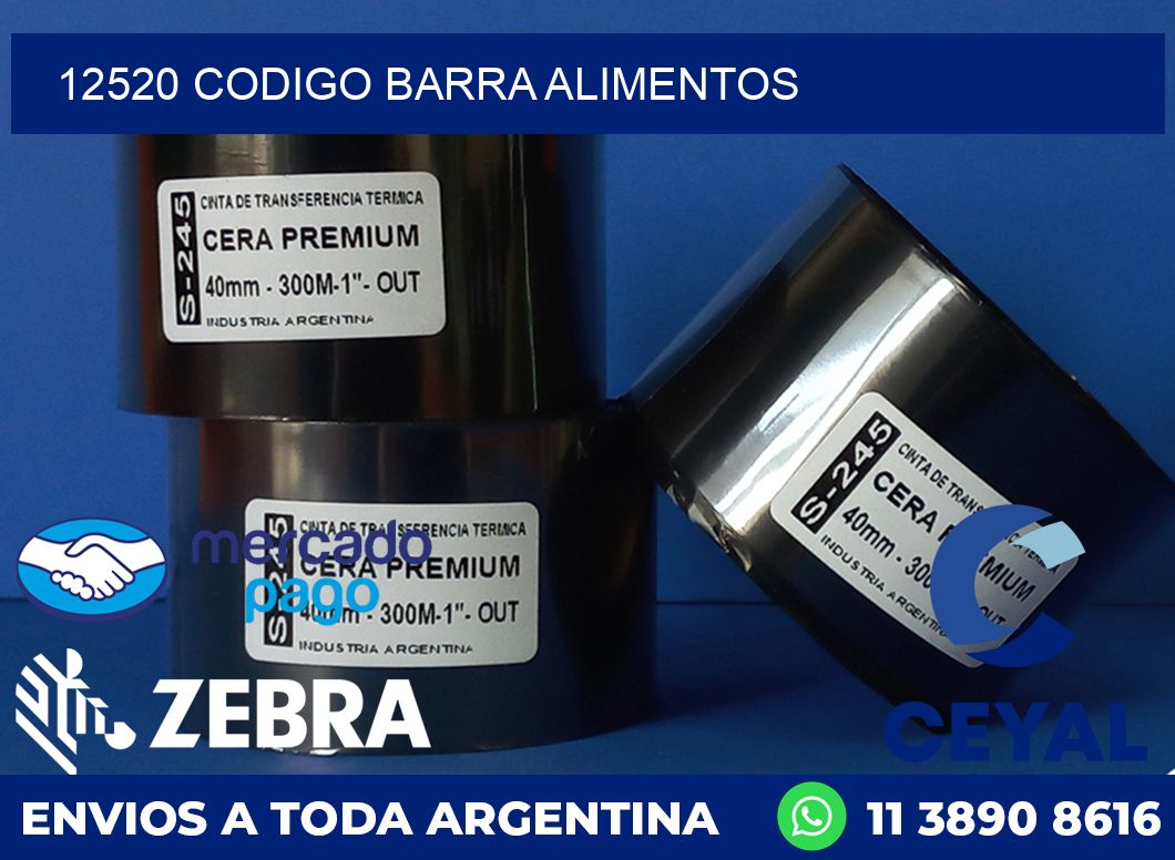 12520 CODIGO BARRA ALIMENTOS