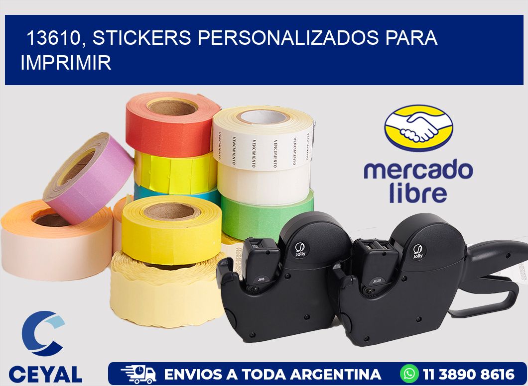 13610, stickers personalizados para imprimir