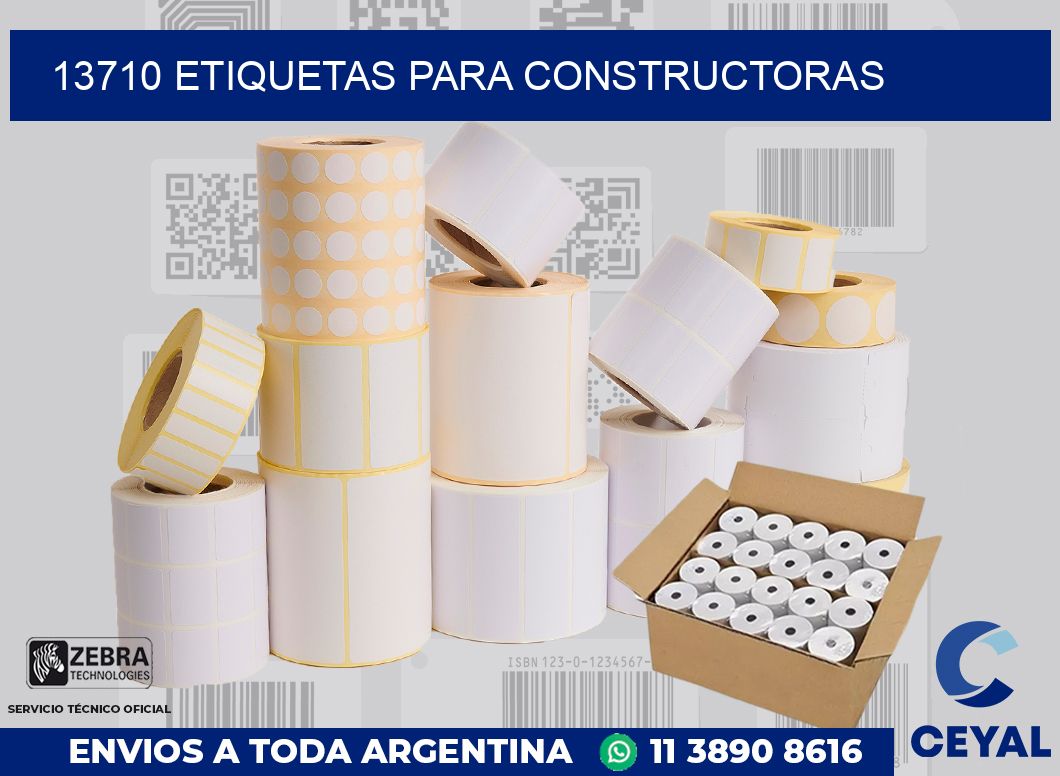 13710 ETIQUETAS PARA CONSTRUCTORAS