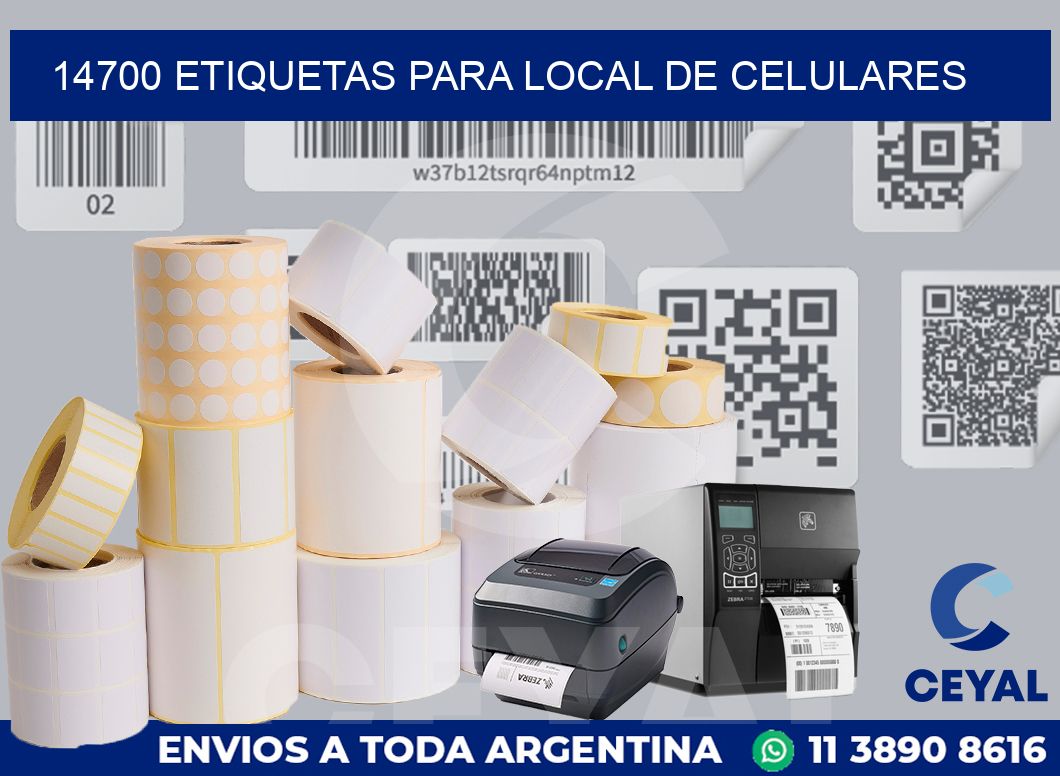 14700 ETIQUETAS PARA LOCAL DE CELULARES