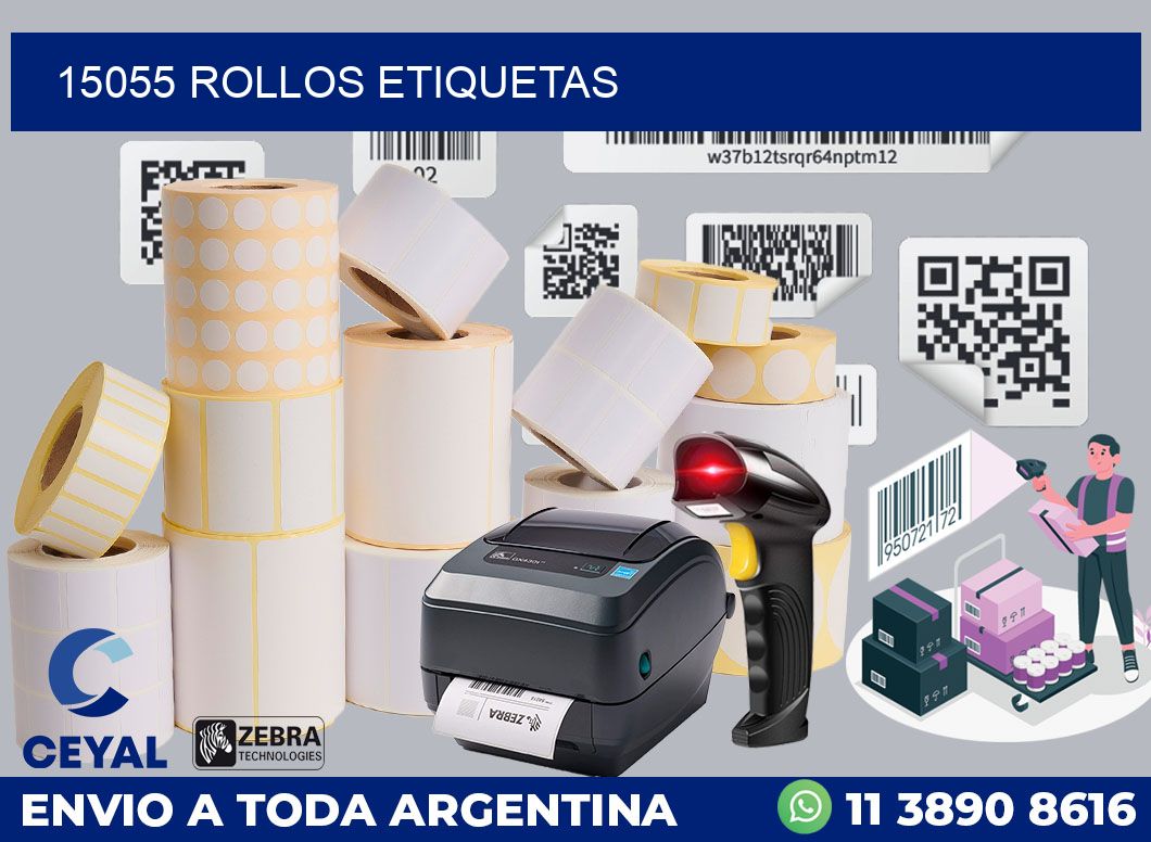 15055 ROLLOS ETIQUETAS