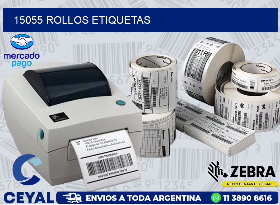 15055 ROLLOS ETIQUETAS