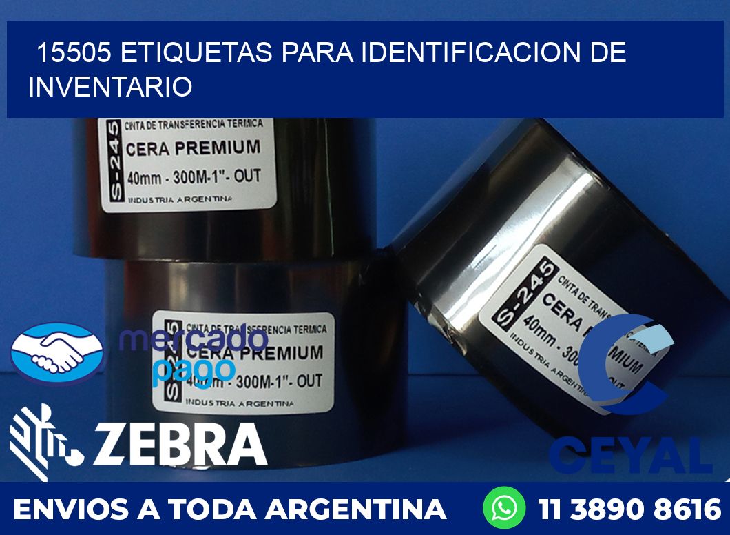 15505 ETIQUETAS PARA IDENTIFICACION DE INVENTARIO