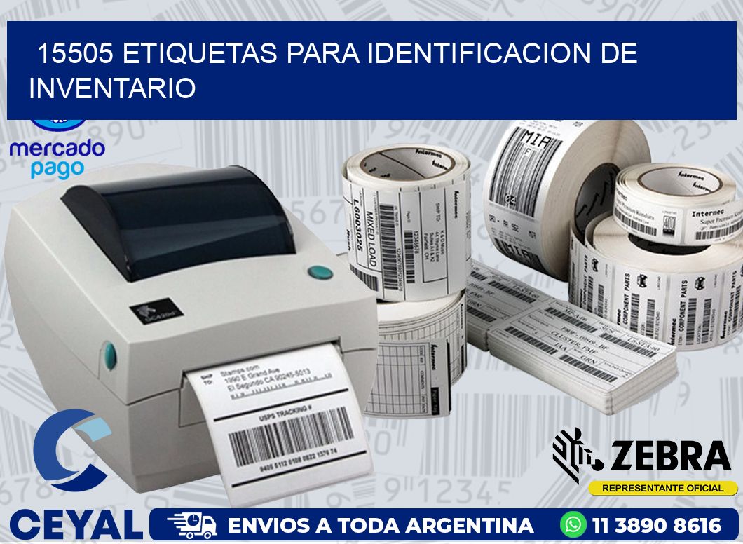 15505 ETIQUETAS PARA IDENTIFICACION DE INVENTARIO