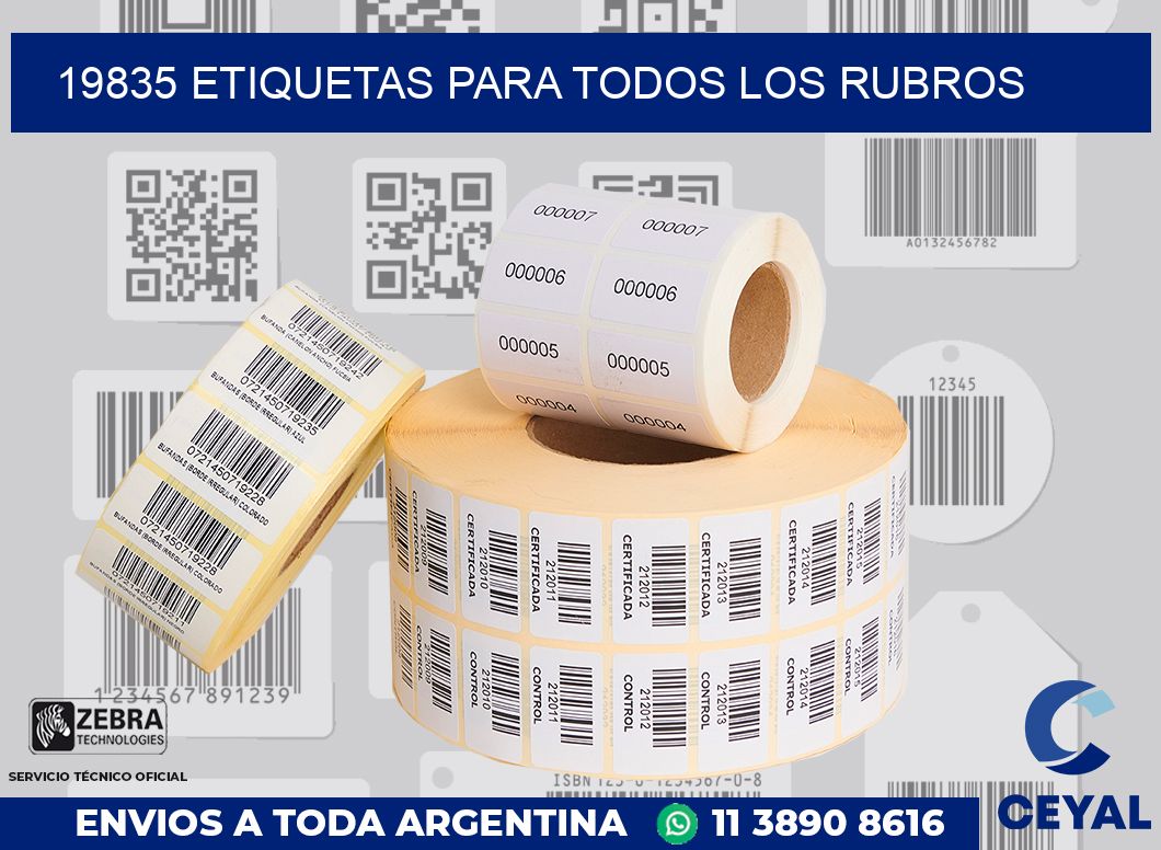 19835 ETIQUETAS PARA TODOS LOS RUBROS