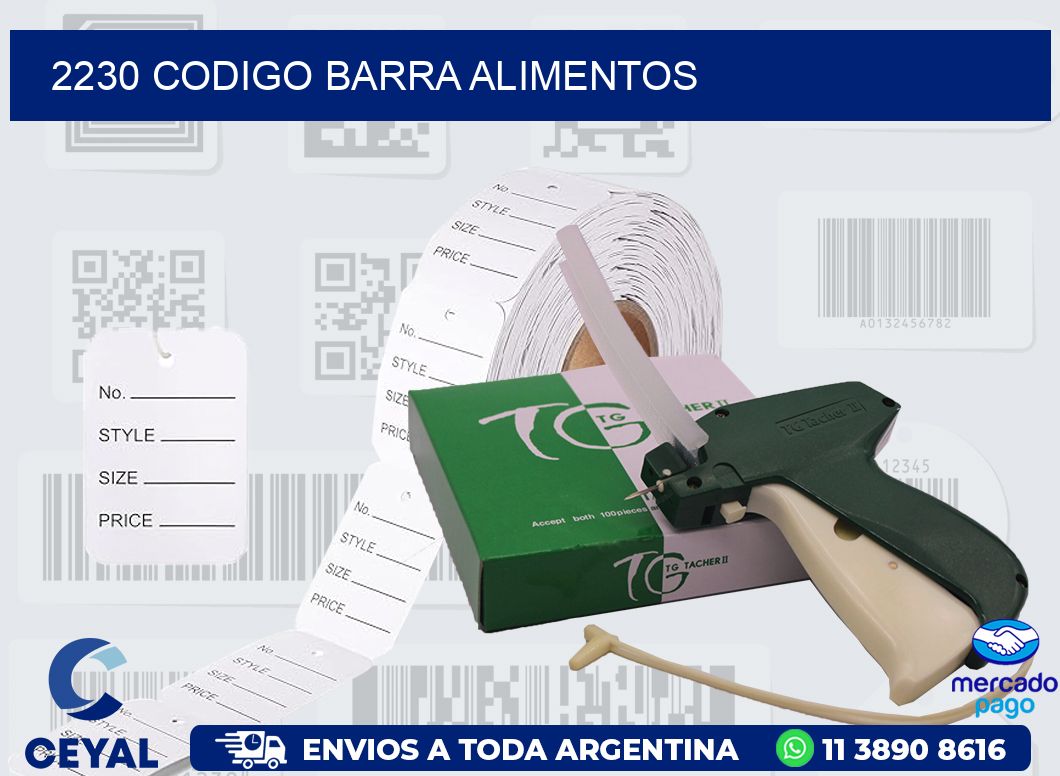 2230 CODIGO BARRA ALIMENTOS