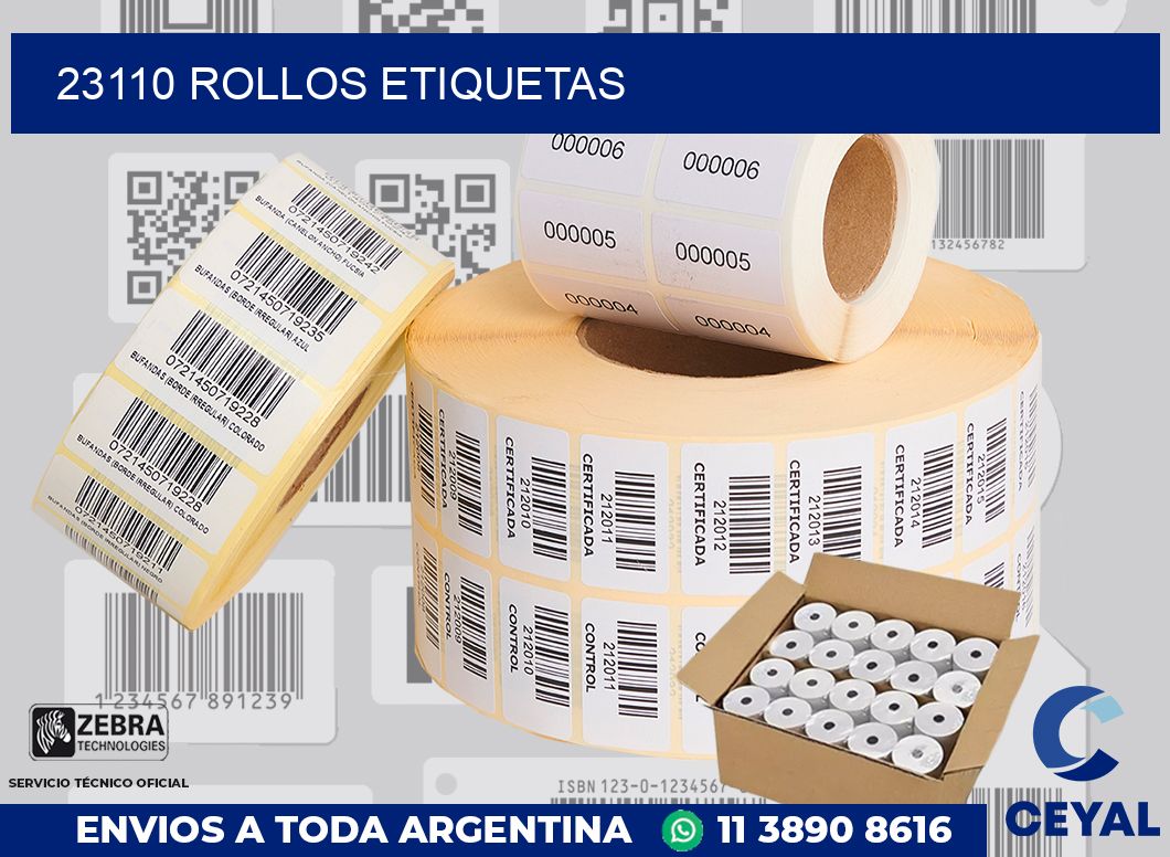 23110 ROLLOS ETIQUETAS