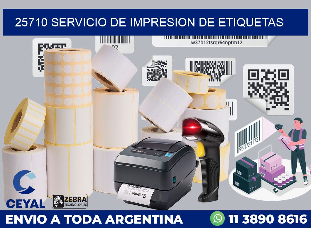 25710 SERVICIO DE IMPRESION DE ETIQUETAS