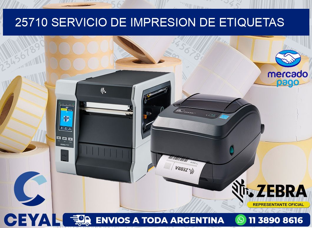 25710 SERVICIO DE IMPRESION DE ETIQUETAS