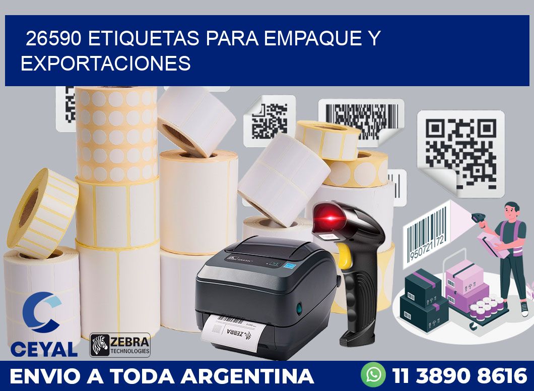 26590 ETIQUETAS PARA EMPAQUE Y EXPORTACIONES