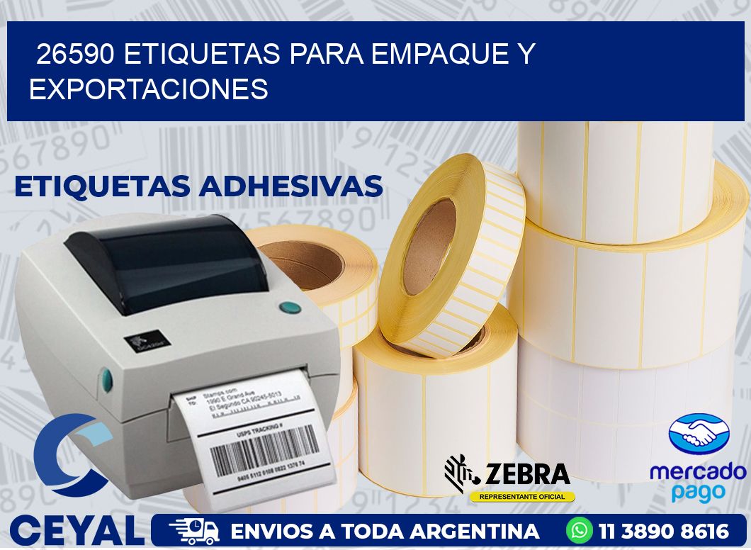 26590 ETIQUETAS PARA EMPAQUE Y EXPORTACIONES