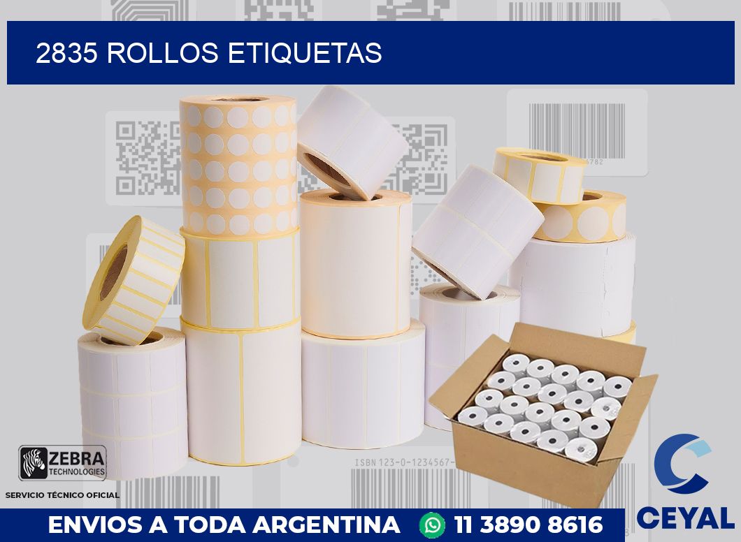 2835 ROLLOS ETIQUETAS