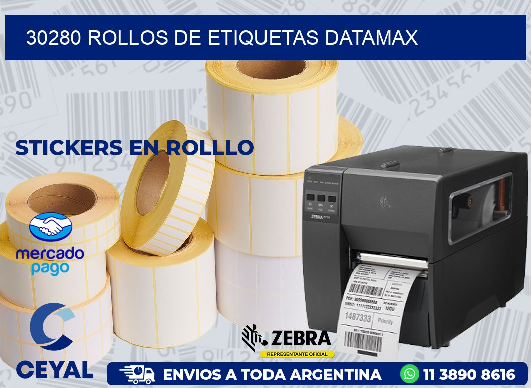 30280 ROLLOS DE ETIQUETAS DATAMAX