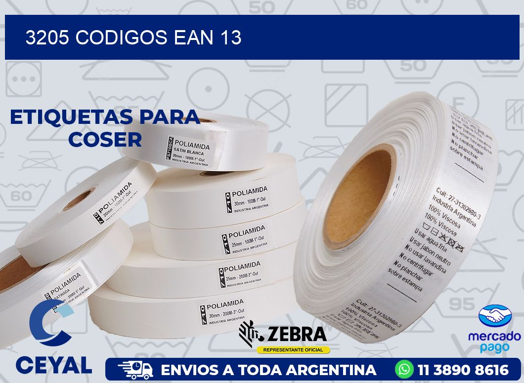 3205 CODIGOS EAN 13