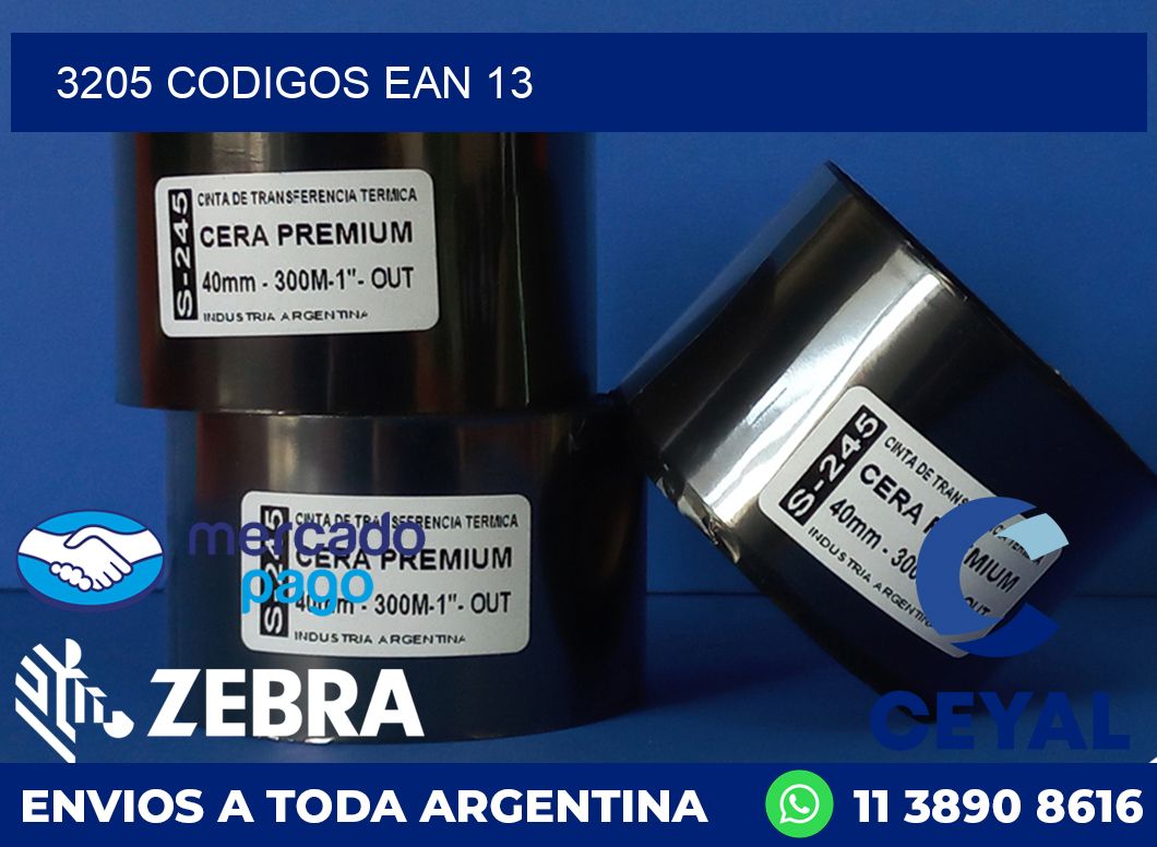 3205 CODIGOS EAN 13