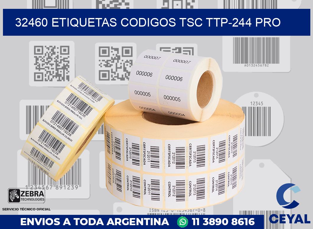 32460 ETIQUETAS CODIGOS TSC TTP-244 PRO