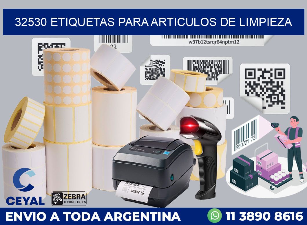 32530 ETIQUETAS PARA ARTICULOS DE LIMPIEZA