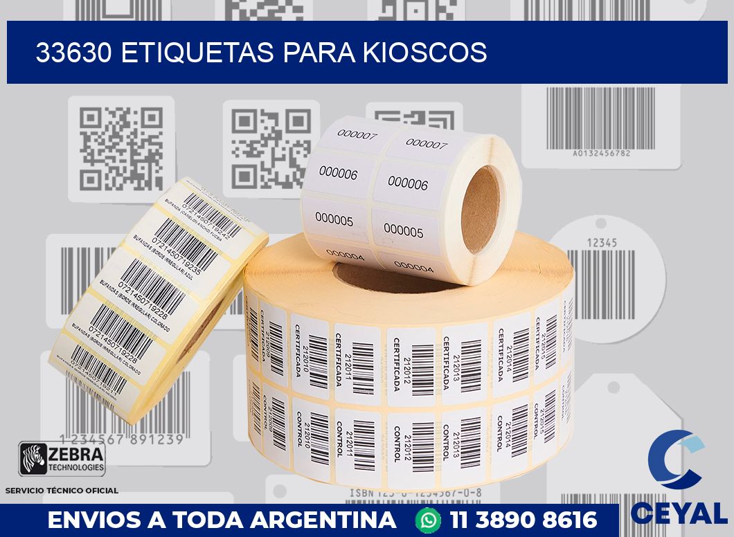 33630 ETIQUETAS PARA KIOSCOS