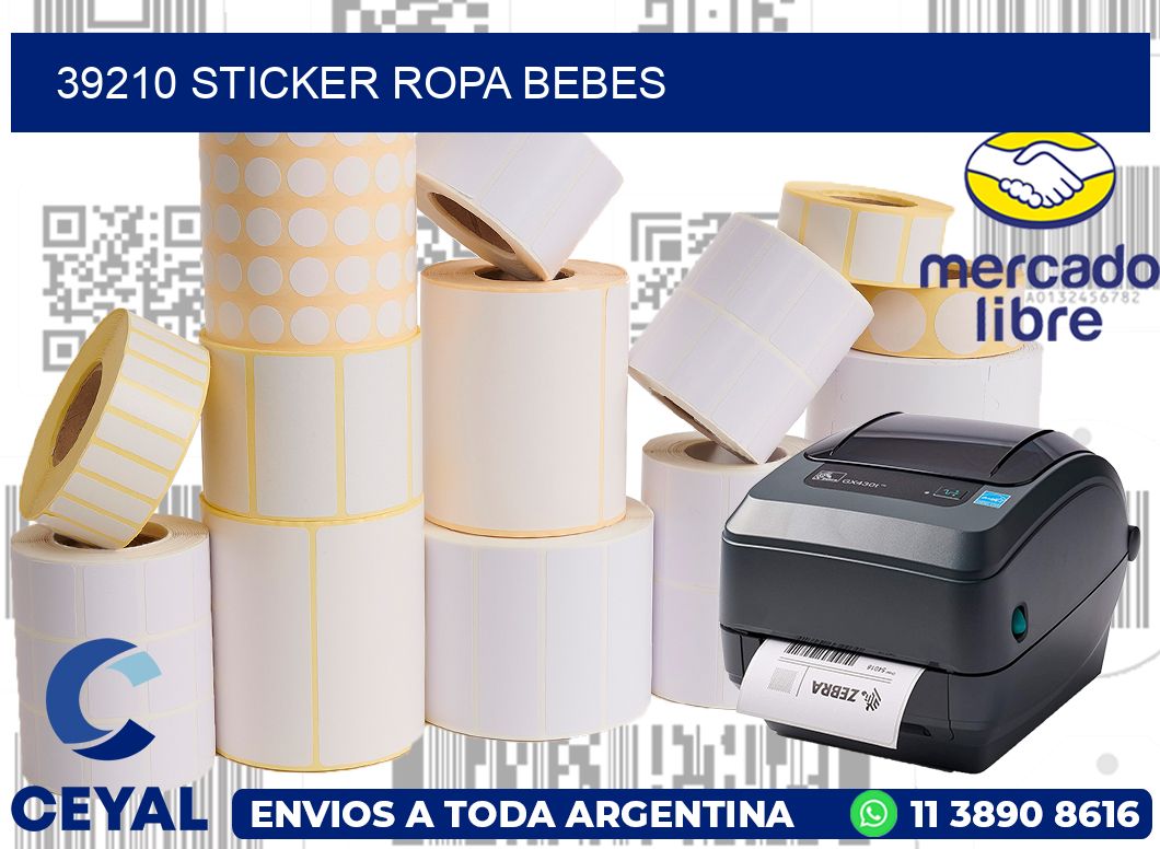 39210 STICKER ROPA BEBES