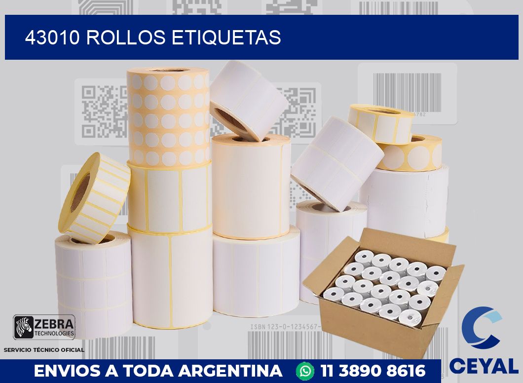 43010 ROLLOS ETIQUETAS