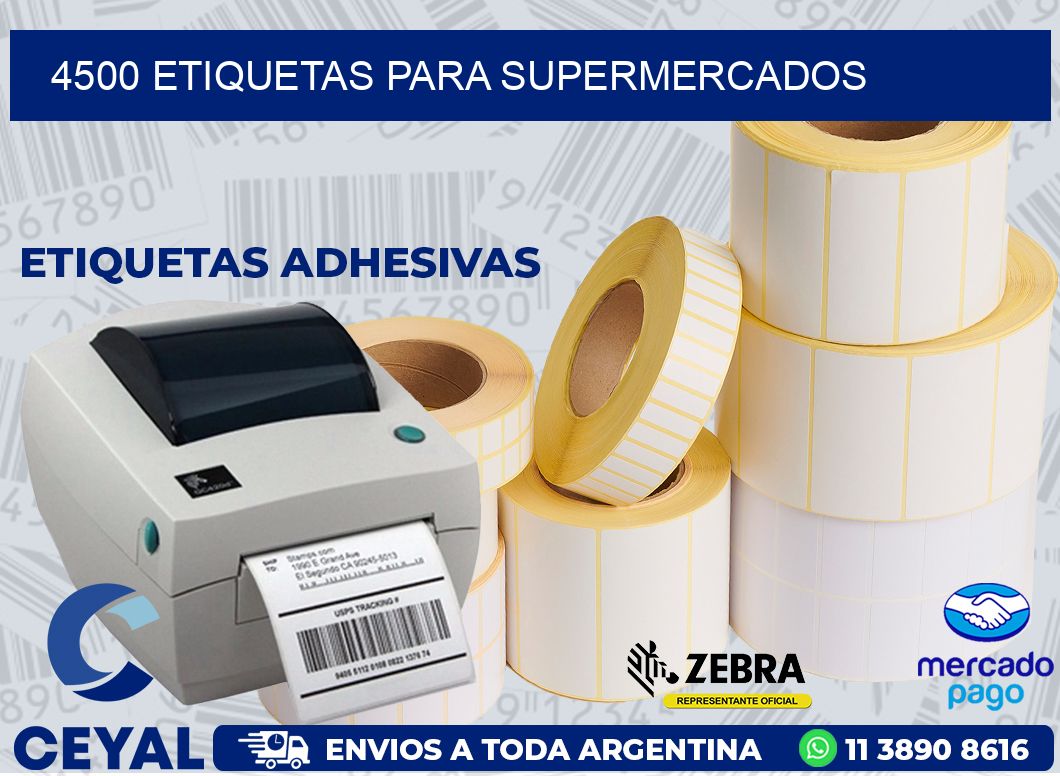 4500 ETIQUETAS PARA SUPERMERCADOS