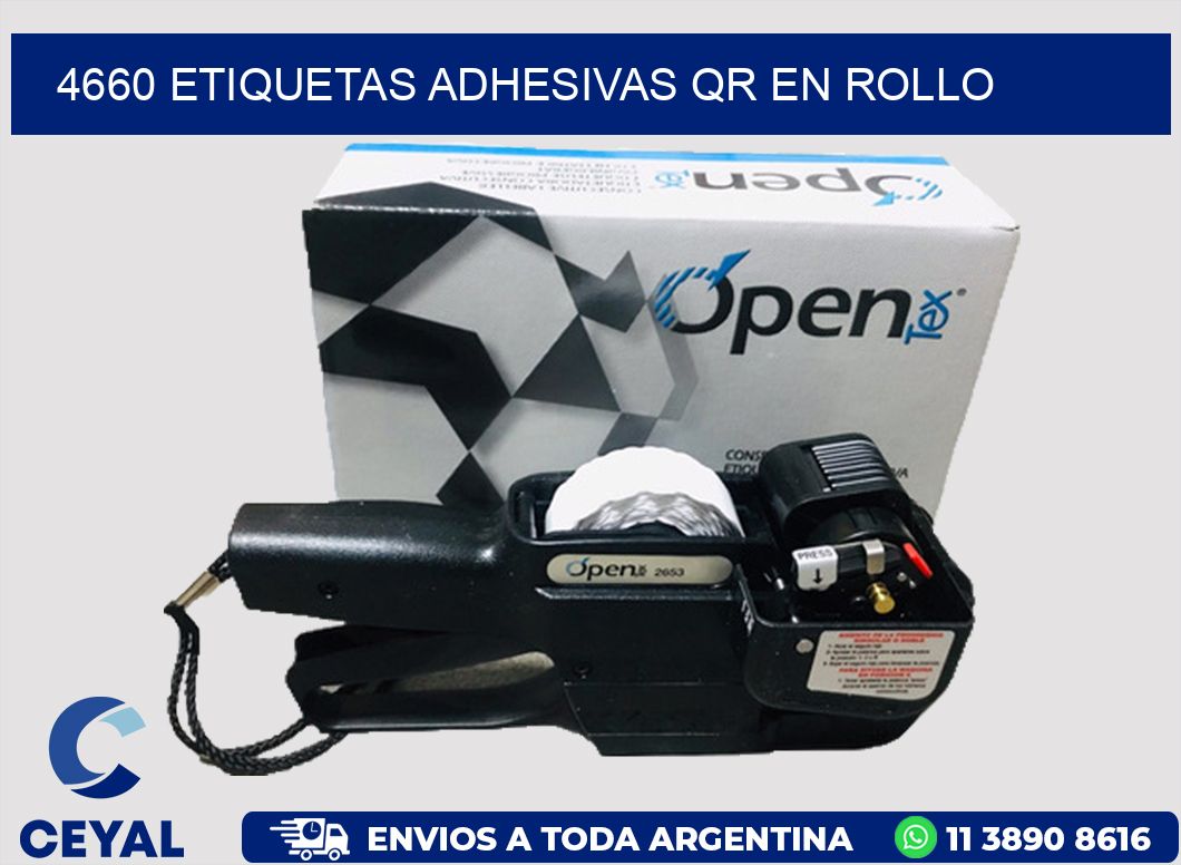 4660 ETIQUETAS ADHESIVAS QR EN ROLLO