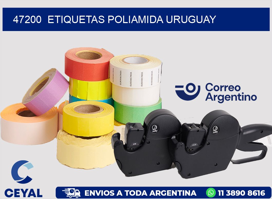 47200  ETIQUETAS POLIAMIDA URUGUAY