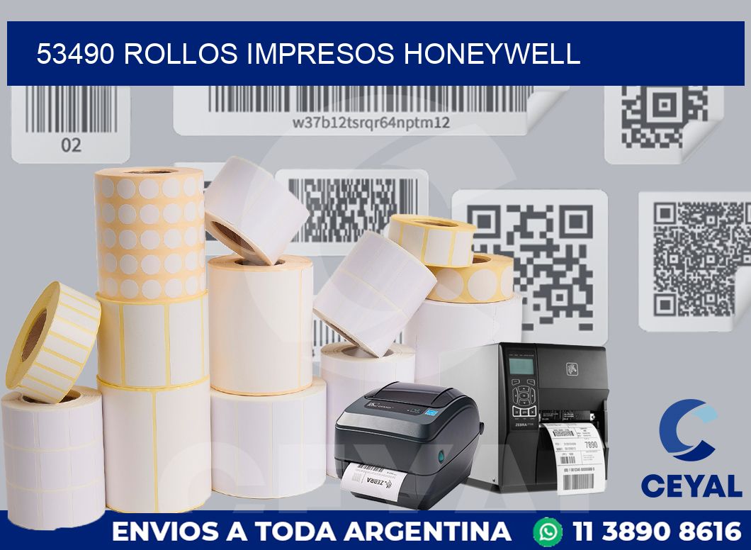 53490 ROLLOS IMPRESOS HONEYWELL