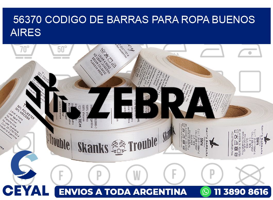 56370 CODIGO DE BARRAS PARA ROPA BUENOS AIRES