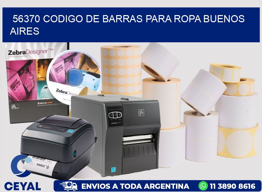 56370 CODIGO DE BARRAS PARA ROPA BUENOS AIRES