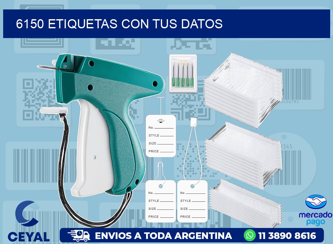 6150 ETIQUETAS CON TUS DATOS