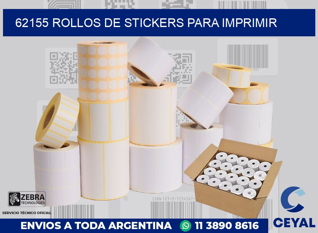 62155 ROLLOS DE STICKERS PARA IMPRIMIR