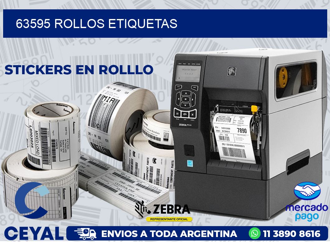 63595 ROLLOS ETIQUETAS